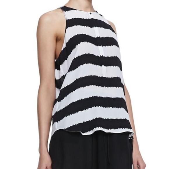 Lennox Silk Stripped tank top by A.L.C. size L - Picture 1 of 6